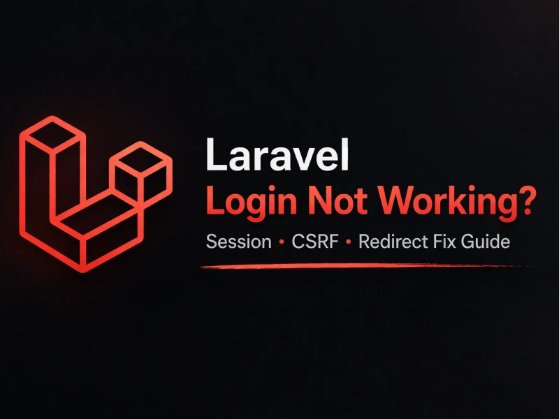 Laravel login not working session csrf