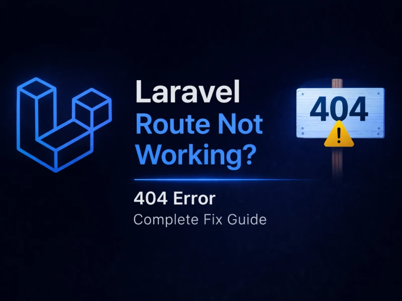 laravel route not working 404