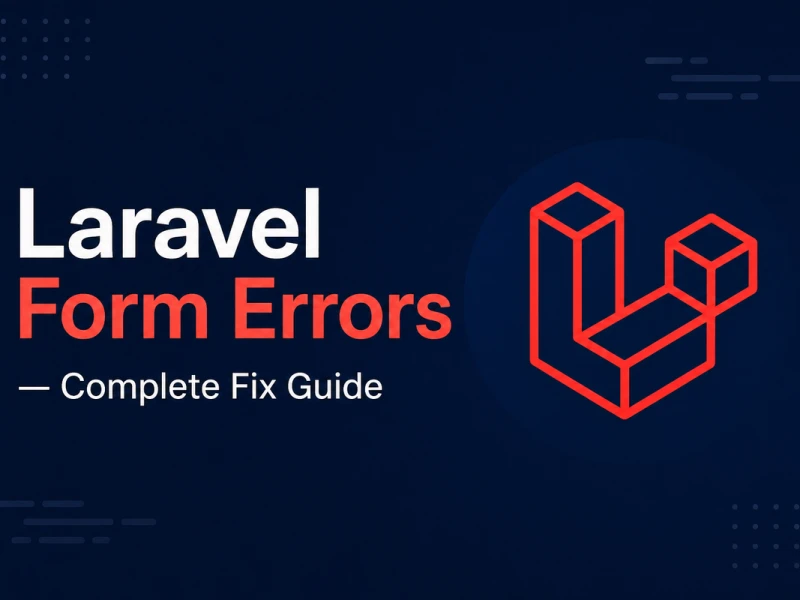 laravel form errors fix guide